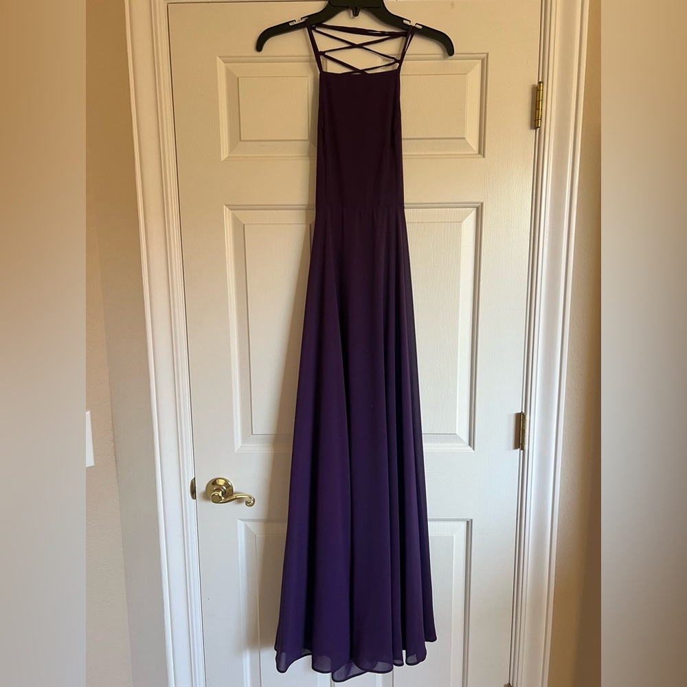 Lulu's Deep Plum Maxi Dress